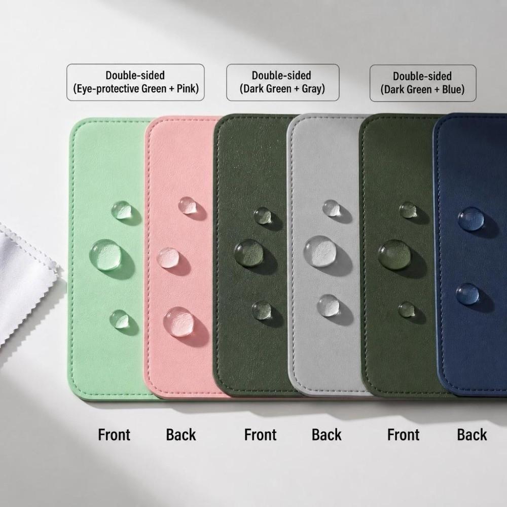 Front and Back Color Matching Leather Mouse Pad Writing Mat Laptop Table Mat New Mice Mat Home