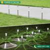 Waterproof Solar Lawn Lights Outdoor Stainless Steel Garden Yard Walkway Lawn Decor Night Lights Landscape Lighting