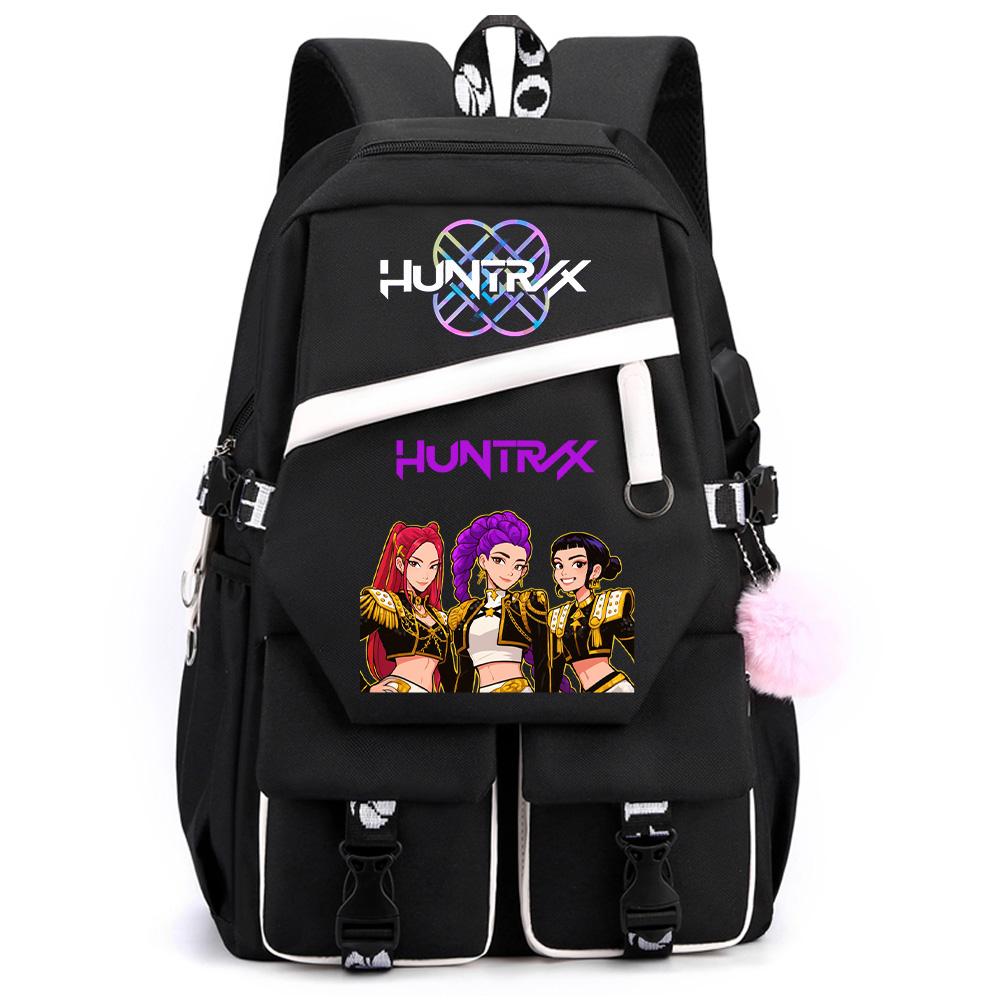 Cartoon K-pop Demon Hunters Printed Large Capacity Backpack for Teenger Student Girl Boy Back To School Bookbag Women Waterproof Travel Bag Kid Gift