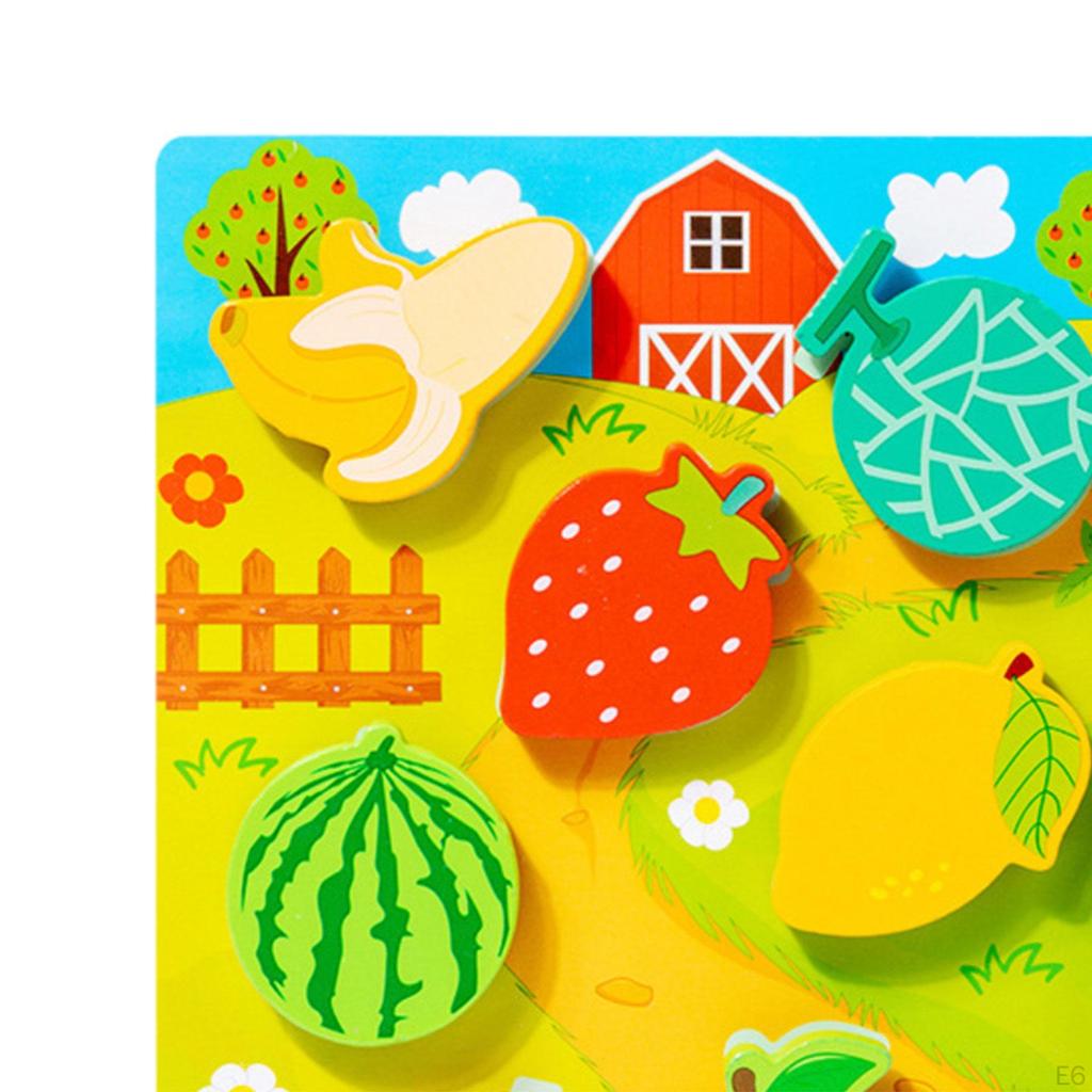 Montessori Wooden Puzzles, Activity Toys, Animal Developmental Toy, Toys for Baby, Toddlers,