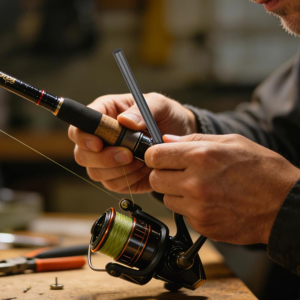 SUPVOX Angelruten-Reparaturset Set mit 4 Stück (3,5mm/5mm/6mm/7mm) Kohle