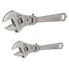 8"/10" Professional Adjustable Ratchet Wrench with 180° Rotating for Head for Repair Hydroelectric Conditioning Installa