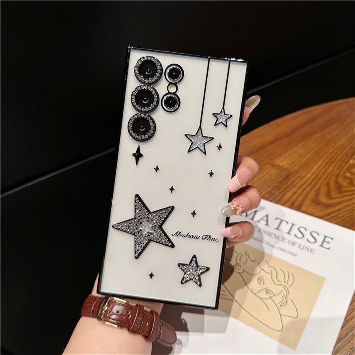 

Luxury Glitter Powder Rhinestone Electroplated Mobile Phone Case Suitable for Samsung S24ultra Shell Samsung S23u Protective Case Galaxy S24 ULTRA