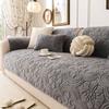 New Cream Style Thick Sofa Cover Fabric Anti Slip and Warm Straight Row Sofa Cushion Modern and Simple Style Autumn and Winter