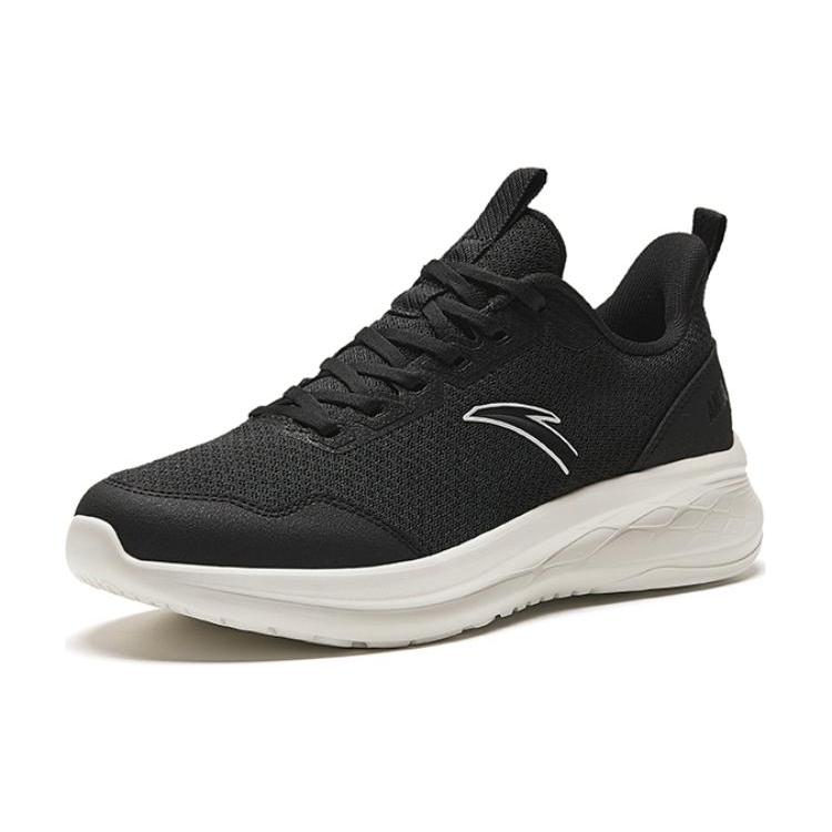 Anta Running Collection Cushioning Slip Resistant Cushioning Slip Resistant Low top Running Shoes Men's Black White 912425513-2