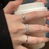 Elegant Flash Diamond Trio Ring Set for Women - Trendy Celebrity-Style Versatile Statement Rings