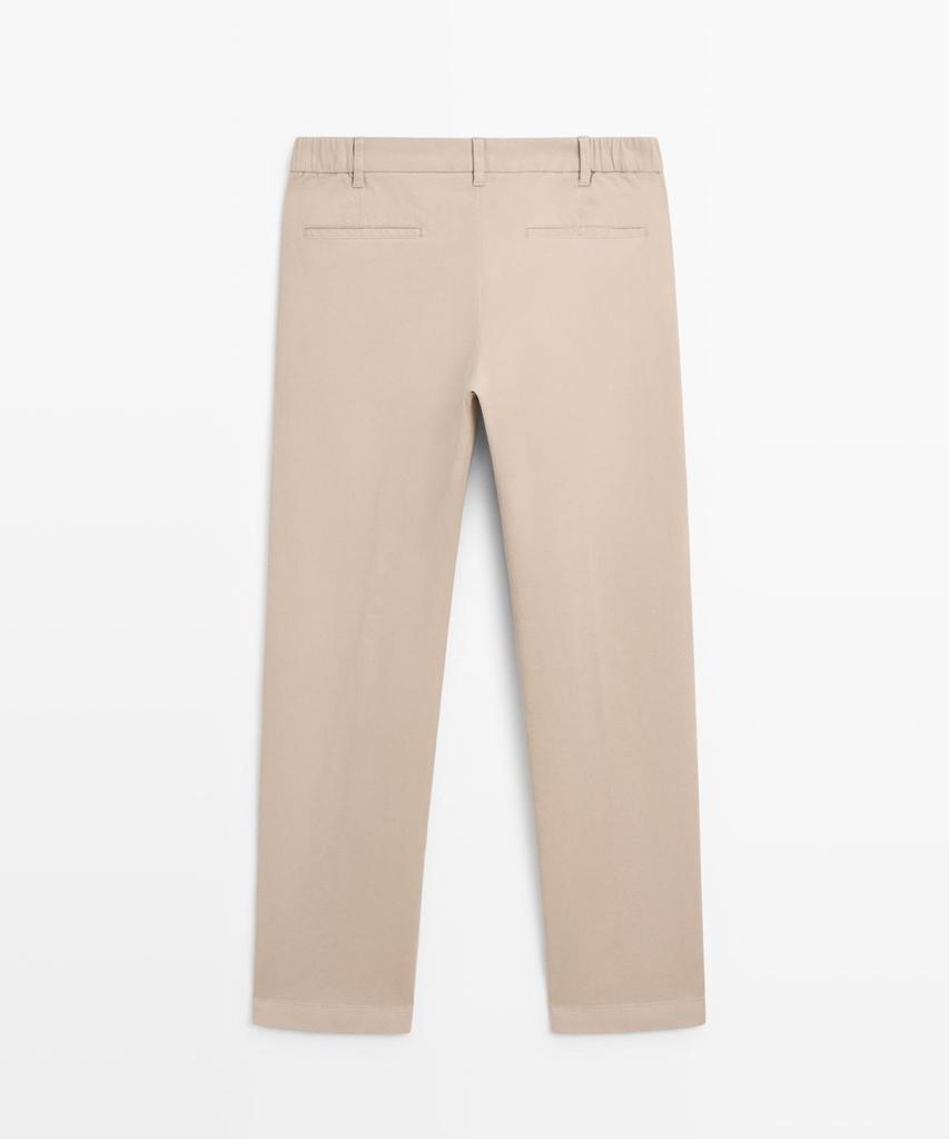 Masimodutti Cotton Blend Slim Fit Pants