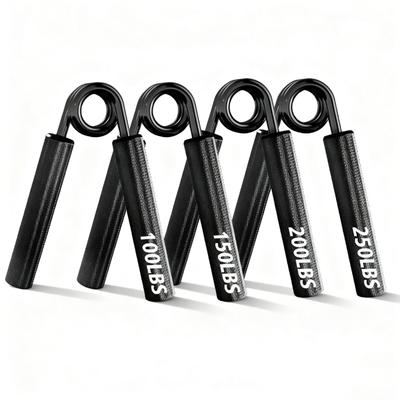 Hayexiha Hand Grip Strength Training Set 250 Metal Hand Grip Strengthening Tool for Beginners To Professionals Grips, 4-Piece (100, 150, 200, Lbs) -
