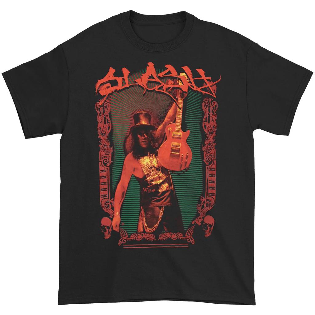 Leggendario chitarrista Slash nero 100% cotone unisex T-shirt 2026 Estate Nuova larga Y2k stile hiphop Unisexs morbida T-shirt a maniche corte