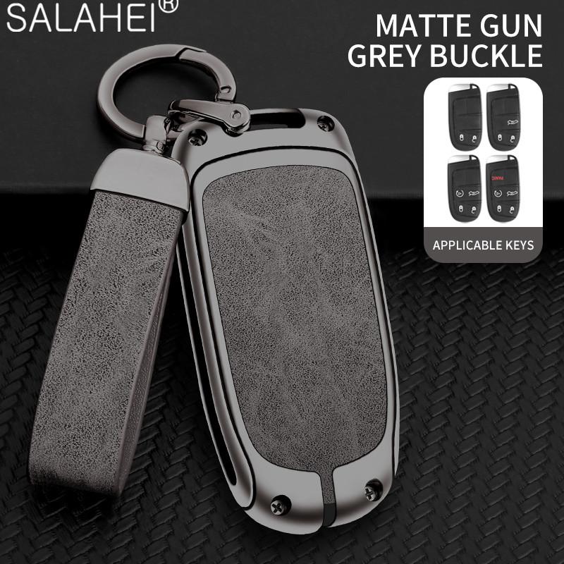 Autoschlüsselabdeckung Fall Shell Schlüsselanhänger für Jeep Grand Cherokee WK2 KL Wrangler JK Renegade Commander Compass 2018 2022