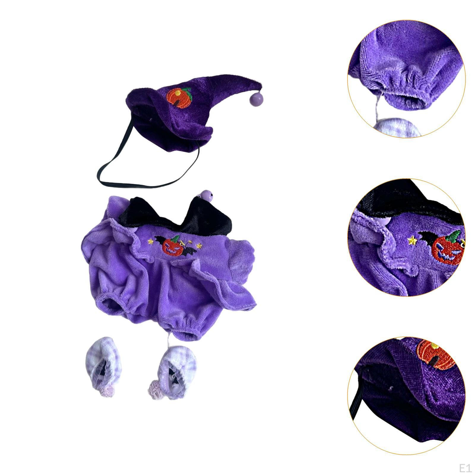 3x Куклы Хэллоуин Одежда со Шляпой Обувь — фото 2