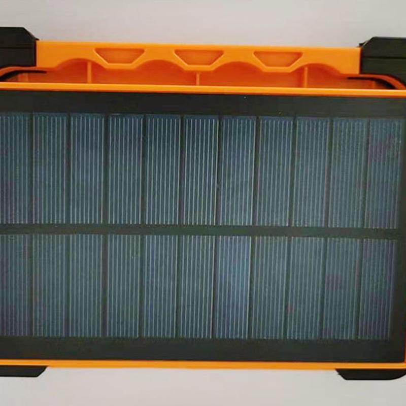 LED Portable Solar Lamp Fast Charging Rechargeable Light with Rotatable Handle for Outdoor Camping