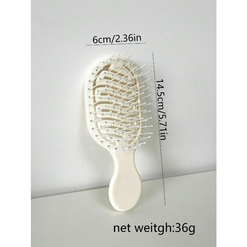 1pc Mini Hollow Portable Styling Comb, Hair Brush, Comb, Hair Tools For Barber Salon Hair Accessories Brushes, Edge Brush Hair Comb