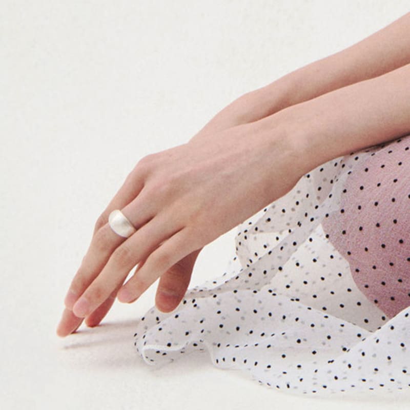 tout oval bold ring 925 Silver