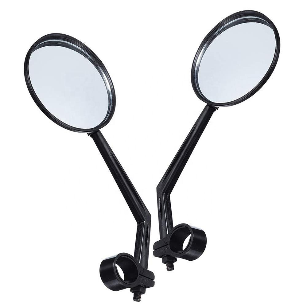 Bike Rear Mirror Bicycle Convex Mirror Rotation Bicycle Side Adjustable Round Rear View Mirror Bike Accessory чёрный