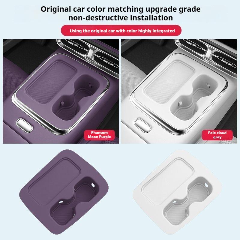 For Leapmotor B01 B10 Car Wireless Charging Silicone Pad Silicone Anti Slip Protective Cover Interior Modify Car Accessories