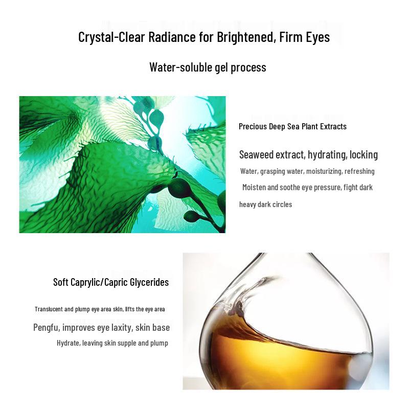 BIOAQUA Green Tourmaline Hydrating Eye Mask - Moisturizes, Reduces Dryness with Caviar Essence.