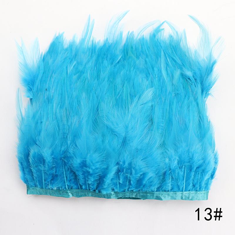Feather Cloth Strip 10-15Cm Stage Performance Clothing Accessories Rooster Hair Cloth Edge Feather Strip