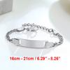 Individuell gravierte Armbänder für kleine Mädchen, personalisierter anti-allergischer Edelstahl-Balken Schmuck für Mädchen und Jungen