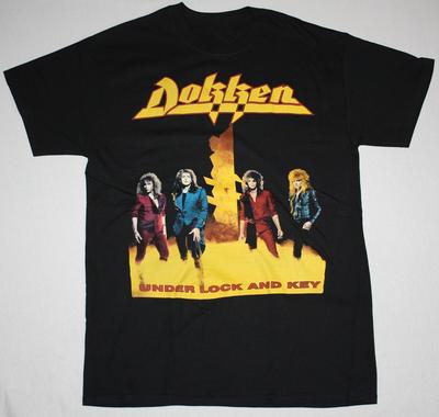 DOKKEN UNDER LOCK AND KEY DON DOKKEN Cotton Black Men S-5XL T-Shirt C227 Unisex T-Shirt