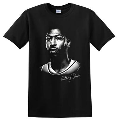 Anthony Davis Basketball Player Number 3 Portrait Graphic T Shirt Sports Fan Tee