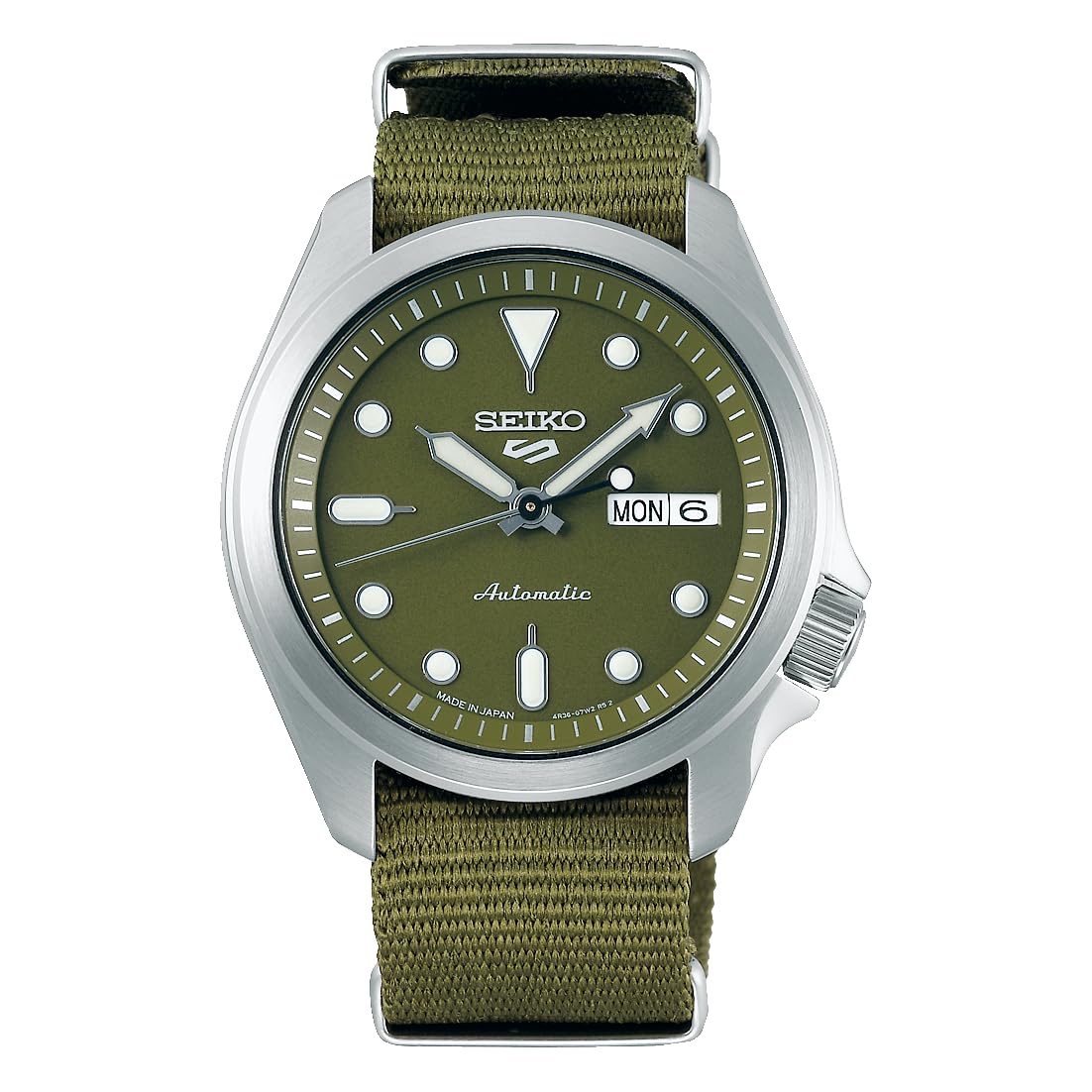 Часы Seiko Five Sports Solid Boy Спортивный стиль SBSA055 Зеленые часы Мужские