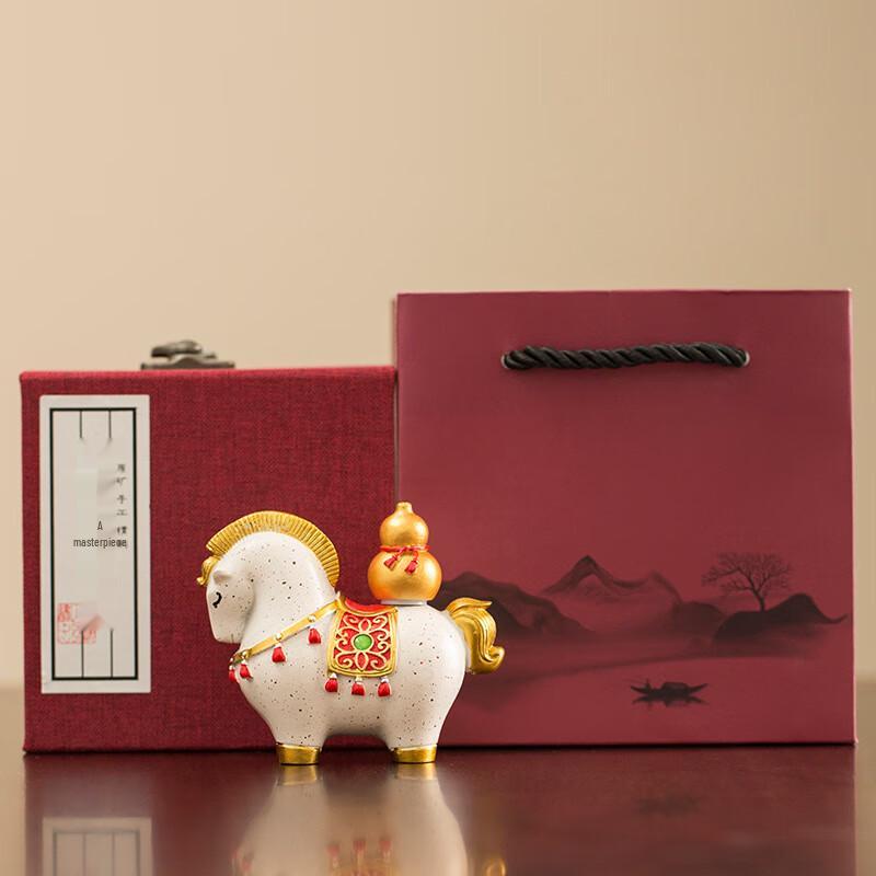 Guochao Year of the Horse Fortune Resin Gift Set