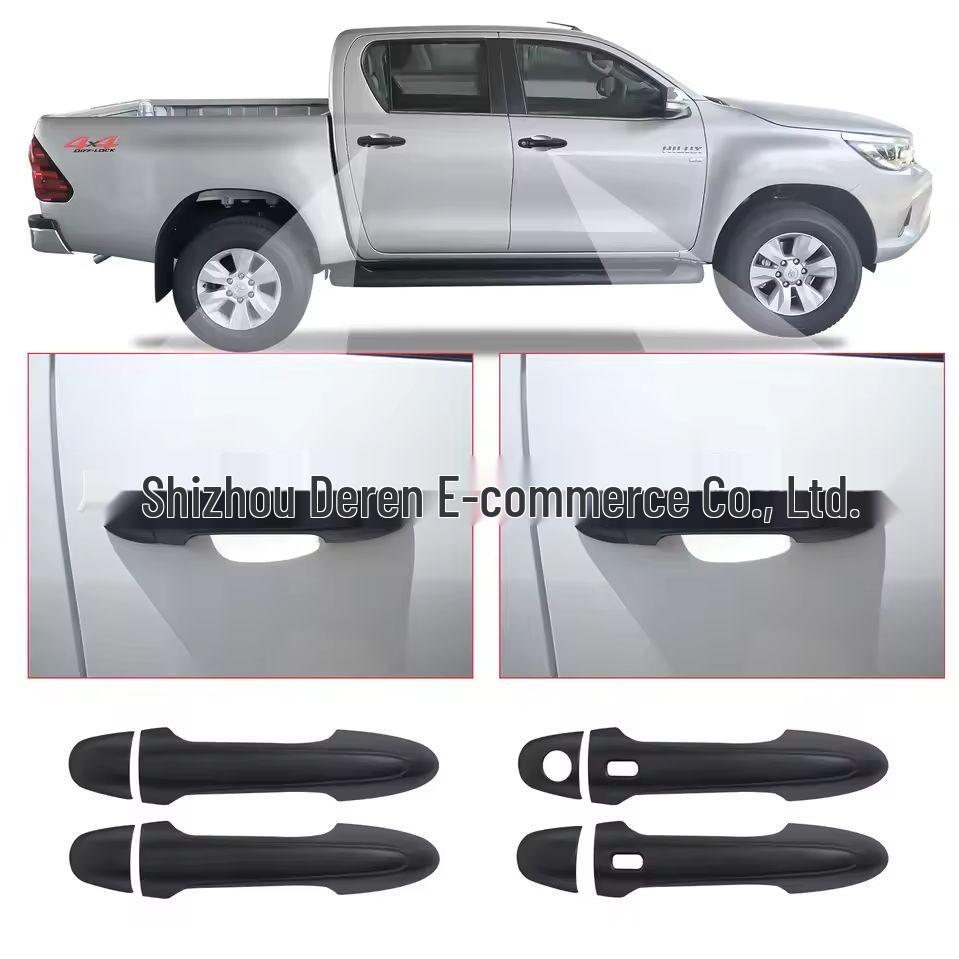 Carbon Fiber Door Handle Sticker for 2016-2020 Toyota Hilux REVO