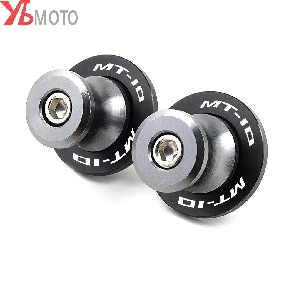 Motorcycle Swingarm Spools CNC 6mm Slider Stand Screws For YAMAHA MT10 MT-10 2016- MT10 SP 2022 Accessories