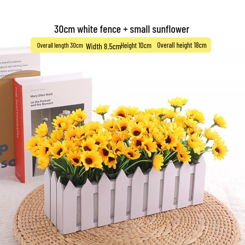 Mini Sunflower Artificial Flower Ornament for Living Room or Dining Table Decoration