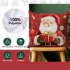 45X45Cm Winter Red Retro Christmas Pillowcase Bedroom Cushion Cover 100% Polyester Living Room Cushion Pillowcase Home Decor