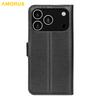 For iPhone 17 Pro Max Wallet Case Litchi Texture Shockproof Leather Flip Stand Phone Cover