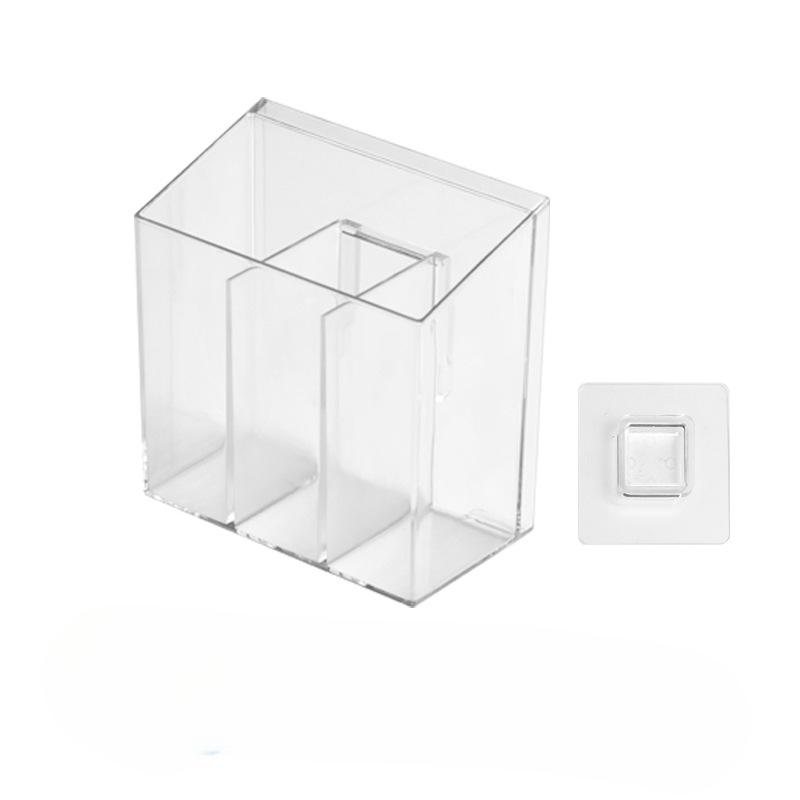 

Прозрачный настенный ящик для хранения Длинная маленькая полка для хранения и классификации предметов Коробка для хранения и организации лекарств Transparent (small size)