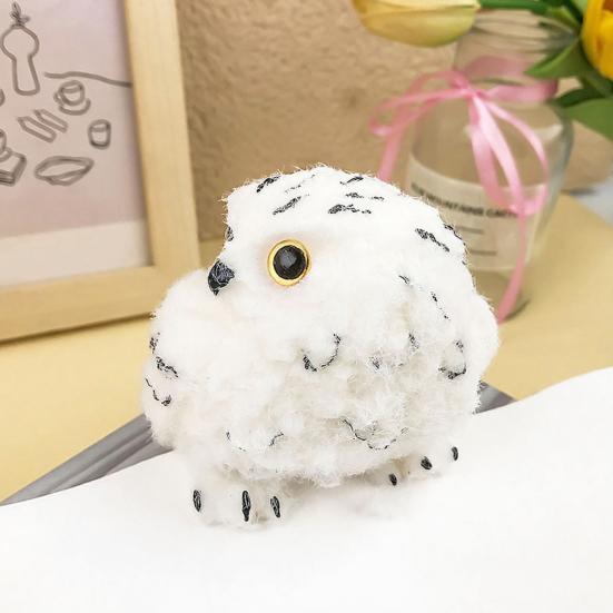 Realistic Owl Squeeze Toy Soft TPR Fidget for Stress Relief Cute Decompression Gadget for Kids Adults Portable Novelty Gift for Anxiety