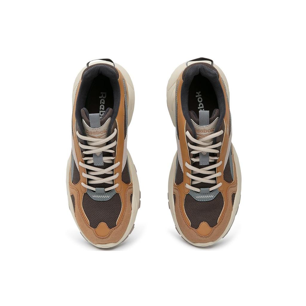 Reebok Fluffi Puff CN Fashion Trend Thick Sole Dad Sneakers Low Top Running Shoes Unisex Sneakers Brown Yellow 24FRC913U1GBR