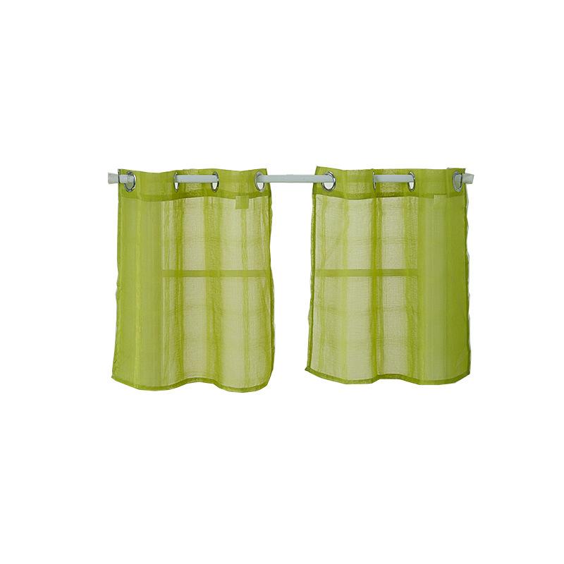 Linen Lattice Punched Small Curtains, Kitchen Curtains, Nordic Style Finished Curtains, Window Screens