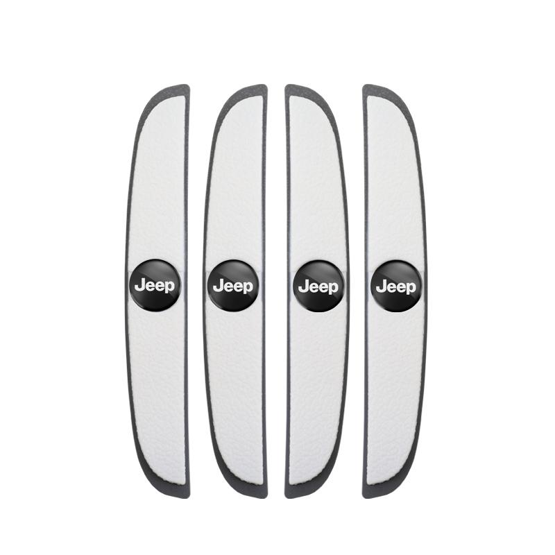 4Pcs Car Door Anti Collision Strip Auto Protector Sticker For Jeep Wrangler JL JK Renegade Grand Compass Gladiator Cherokee XJ AMX1