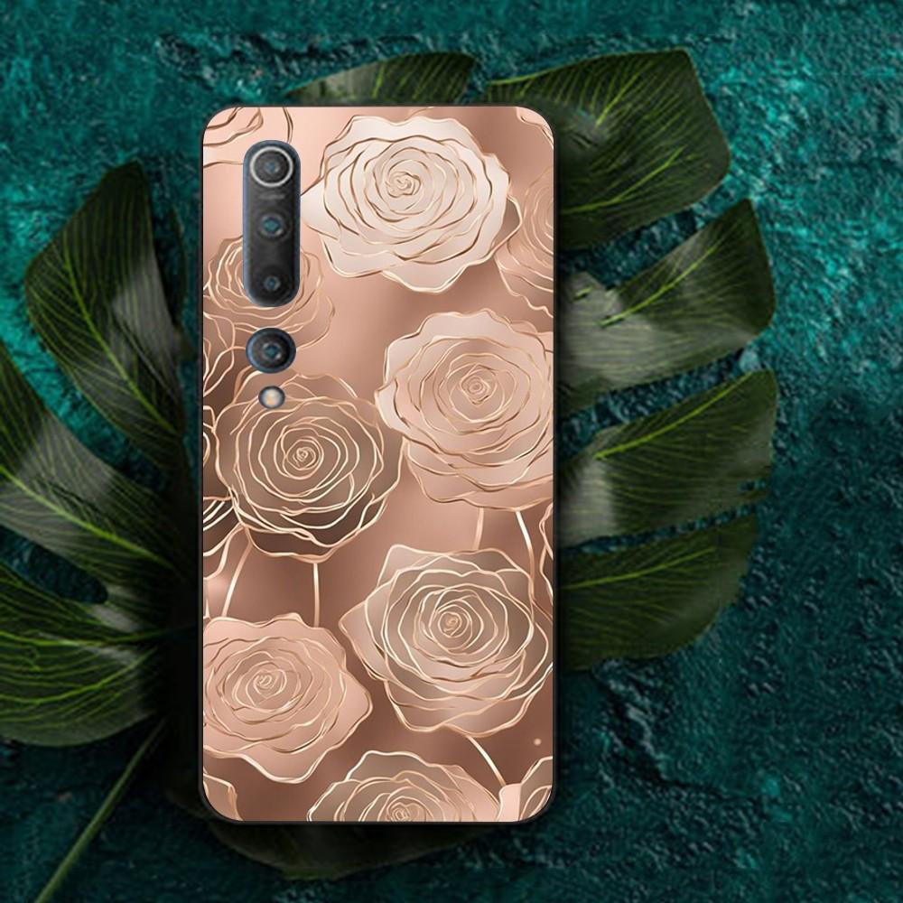

Красивый золотой чехол-роза для Redmi Note 4 X 5 A 6 7 8 T 9 9S 10 11 11S 11Epro Poco M3 Pro Redmi Note 10 4G