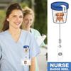 Nurse Badge Reel. Retractable ID clip for RNs, LPNs, lab techs & medical assistants.