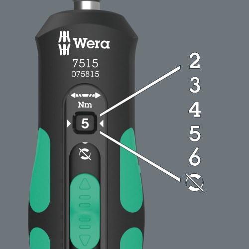 Wera 05075815001 | 7515 Kraftform Torque Driver Speed ??Torque Wrench, 2-6Nm [Officially Imported from Japan]