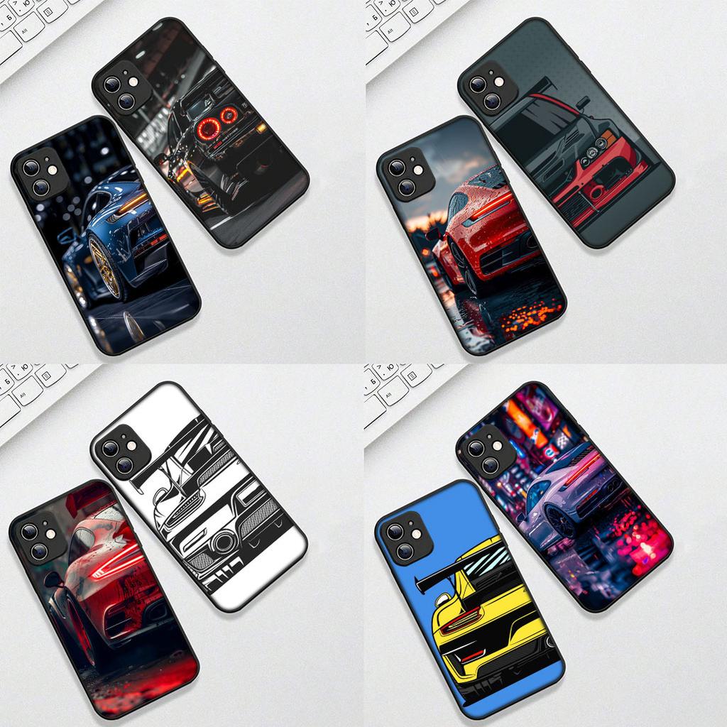 Cover for Apple iPhone 12 13 Pro Max Mini ProMax X XR Air XS 12Pro 13Pro Casing Phone Case Supercar Cartoon Super Car Taillights