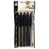 Of 5 Black XS520AD5 Black Sign Pens Original Logo Sticker [Pack Pens] (5 Pens) +