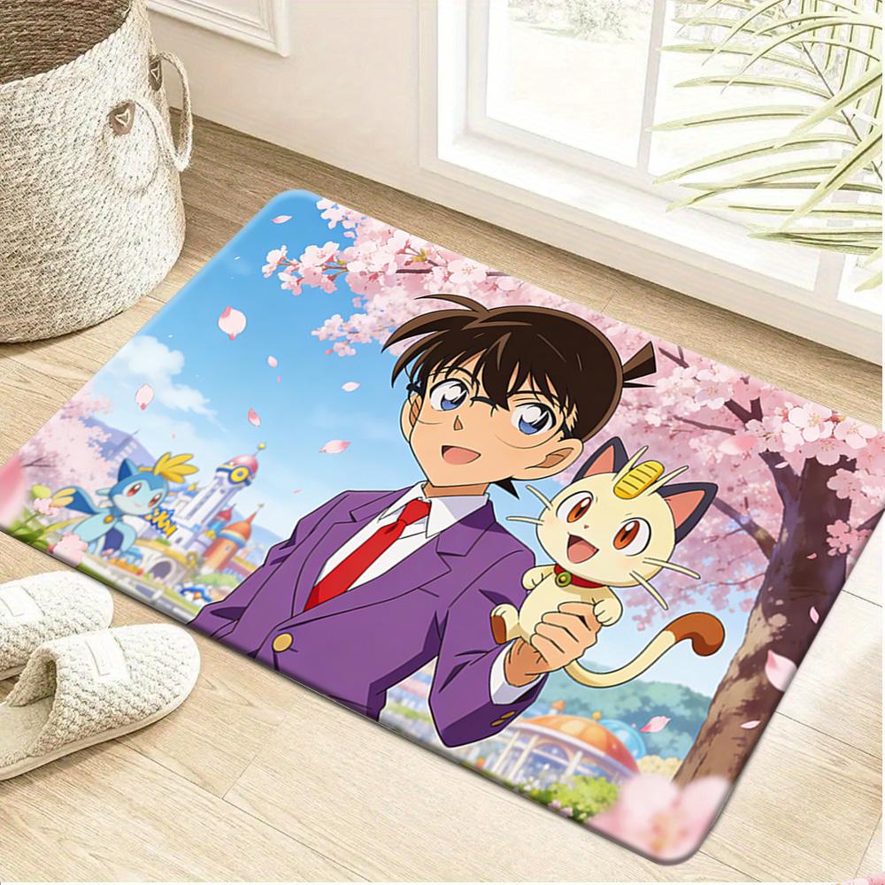 Pokemon Jigglypuff Cute Pink Cartoon Print Non-slip Doormat, Soft Absorbent Floor Rug for Home Decor 40x60cm