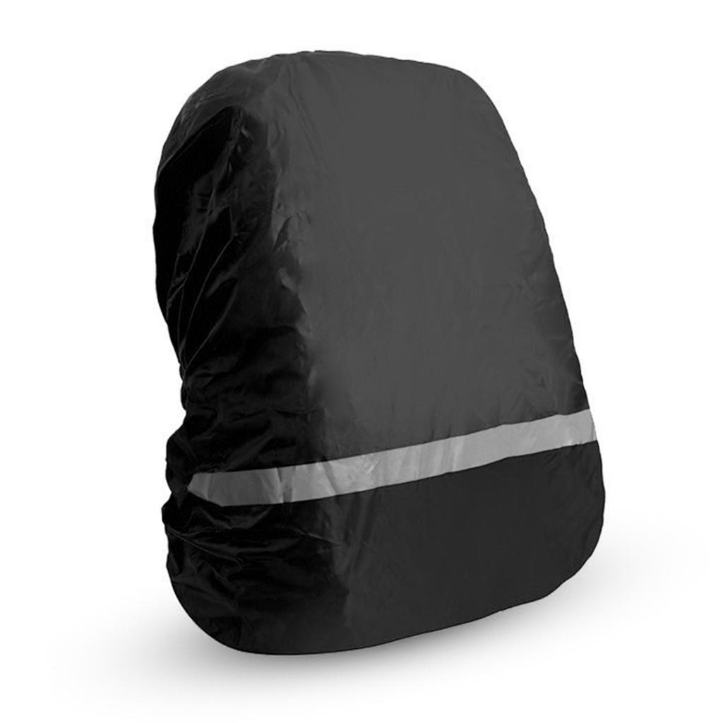 Water proof Backpack Cover Rainproof Backpack Rain Cover with Reflective Strip for Hiking Camping Black M