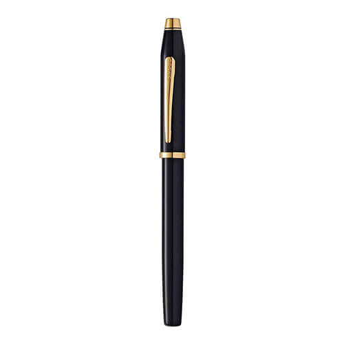 Cross Century II Black Lacquer 23CT Pen (Med Fountain)
