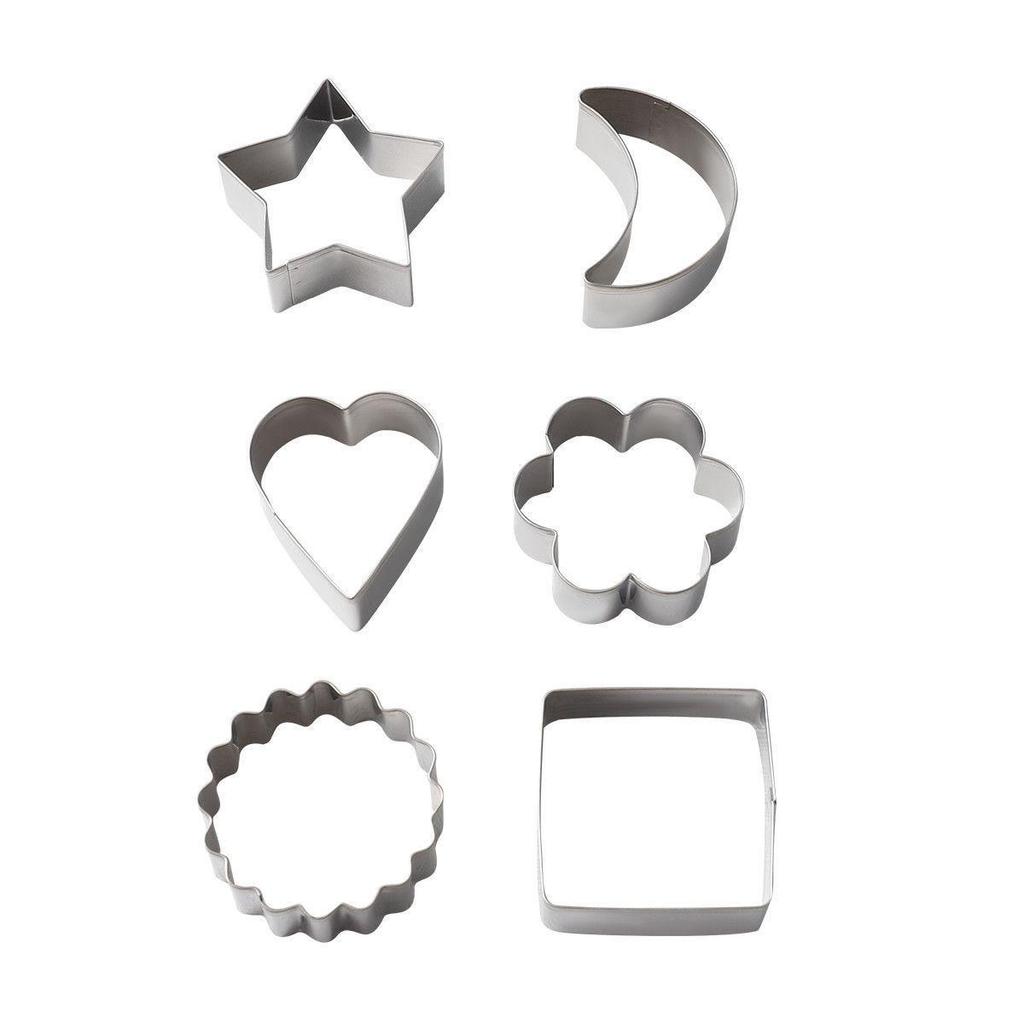 Stainless Steel Star & Moon Cookie and Cake Cutter Molds