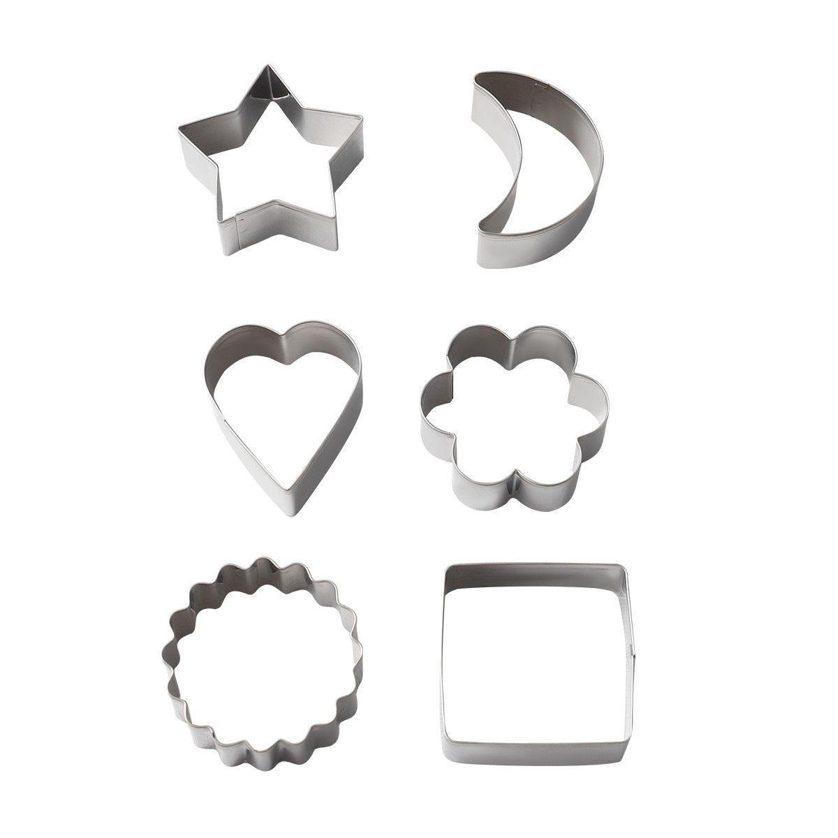 Stainless Steel Star & Moon Cookie and Cake Cutter Molds