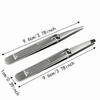1/2Pcs V/Wide Mouth Lever-Action Eyebrow Tweezers Slanted Eye Brow Clips  Facial Hair Removal