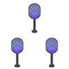 3000V Electric Mosquito Racket Mosquito Killer Lamp 2-in-1 USB Rechargeable Foldable Mosquito Swatter Fly Swatter Repellent Lamp