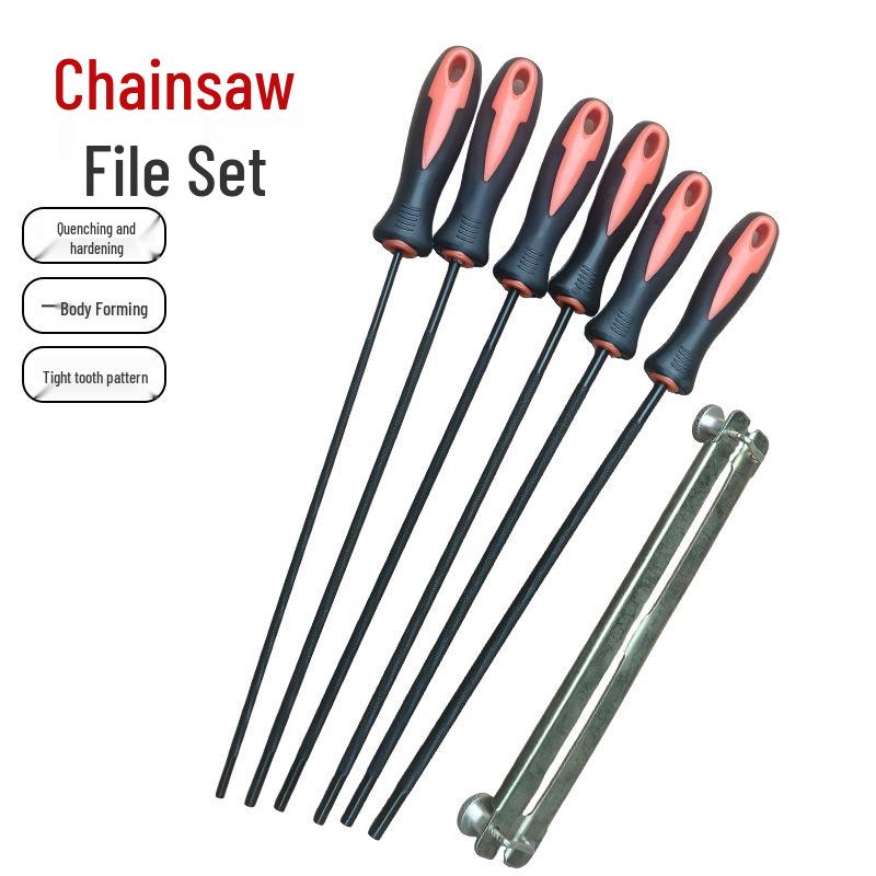 Chainsaw Round File Set - Woodworking Accessories, Multiple Specs Available